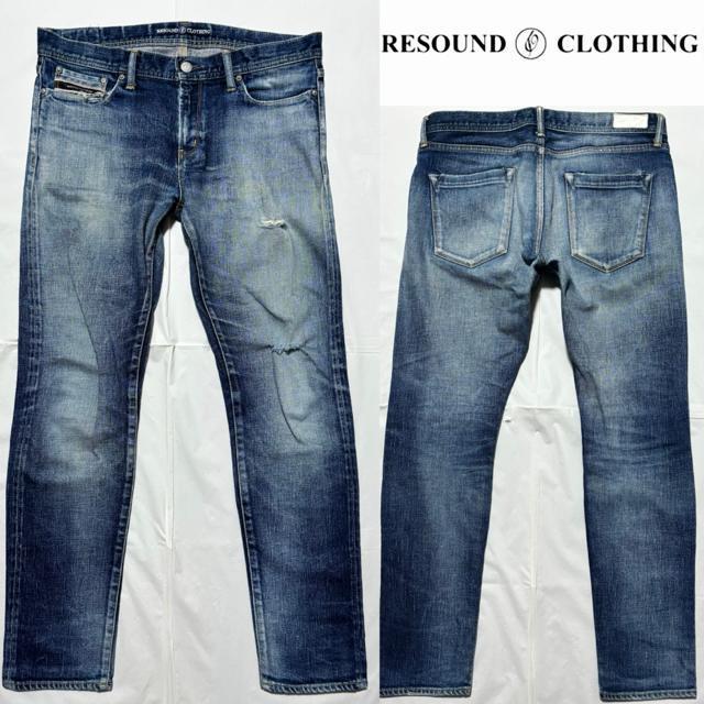 RESOUND CLOTHING リサウンドクロージング 定価3万円程 スキニー デニム 日本製 ストレッチ ドメス アメカジ古着 < 男性ファッション RESOUND CLOTHING リサウンドクロージング 定価3万円程 スキニー デニム 日本製 ストレッチ ドメス アメカジ古着 < 男性ファッションの