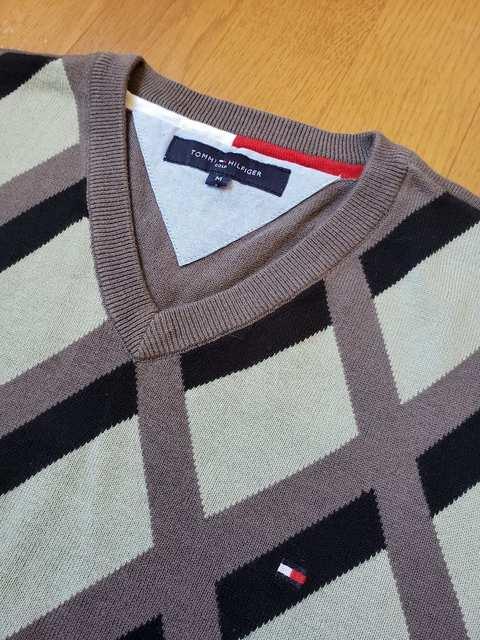 ☆新品同様☆TOMMY HILFIGER☆アーガイルセーター☆M < ブランド ☆新品同様☆TOMMY HILFIGER☆アーガイルセーター☆M < ブランドの