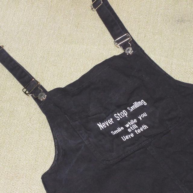 ジャンスカ*ジャンバースカート(ブラック系)ワンピース < 女性ファッション  ジャンスカ*ジャンバースカート(ブラック系)ワンピース < 女性ファッションの