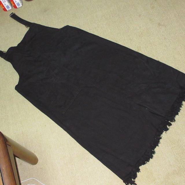 ジャンスカ*ジャンバースカート(ブラック系)ワンピース < 女性ファッション  ジャンスカ*ジャンバースカート(ブラック系)ワンピース < 女性ファッションの