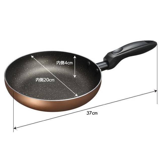 フライパン 20cm フッ素加工 焦げつきにい IH対応 ガス火対応 炒め物 使いやすい お手入れ簡単 金属ヘラOK < インテリア/ライフ  フライパン 20cm フッ素加工 焦げつきにい IH対応 ガス火対応 炒め物 使いやすい お手入れ簡単 金属ヘラOK < インテリア/ライフの