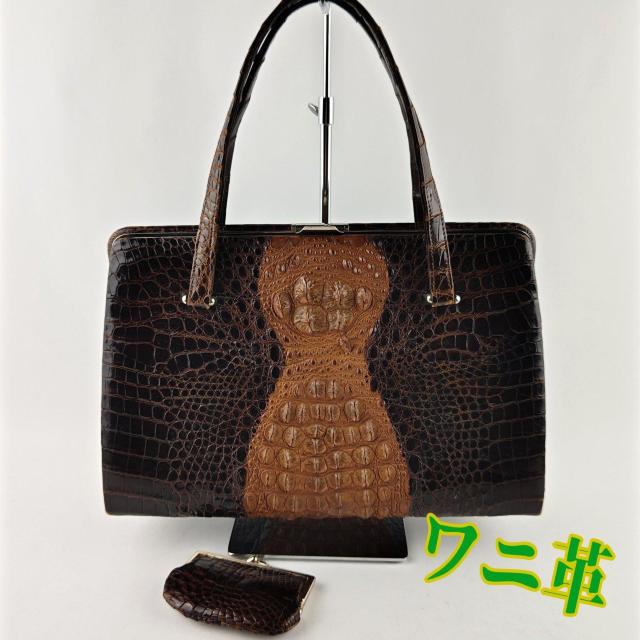 ワニ革 ハンドバック < 女性ファッション  ワニ革 ハンドバック  < 女性ファッションの