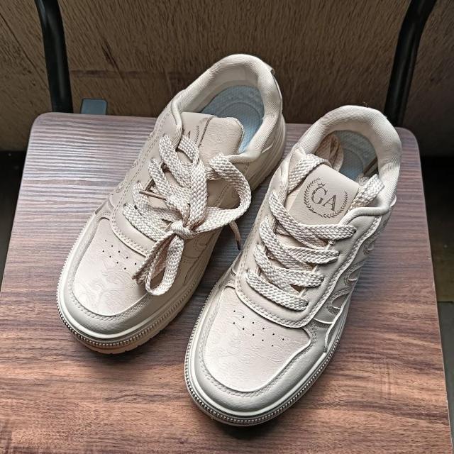 新品 23cm レディース スニーカー ブラウン シューズ 靴 厚底 < 女性ファッション  新品 23cm レディース スニーカー ブラウン シューズ 靴 厚底  < 女性ファッションの