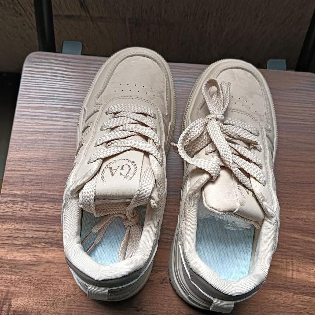 新品 23cm レディース スニーカー ブラウン シューズ 靴 厚底 < 女性ファッション  新品 23cm レディース スニーカー ブラウン シューズ 靴 厚底 < 女性ファッションの