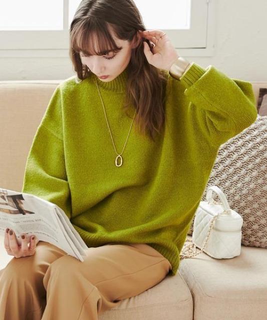 ANGIEオーバーサイズハイネックニット < 女性ファッション  ANGIEオーバーサイズハイネックニット  < 女性ファッションの