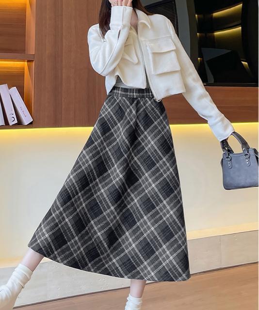 送料無料 新品 フレアスカート チェック柄 美脚 春秋冬 < 女性ファッション  送料無料 新品 フレアスカート チェック柄 美脚 春秋冬 < 女性ファッションの