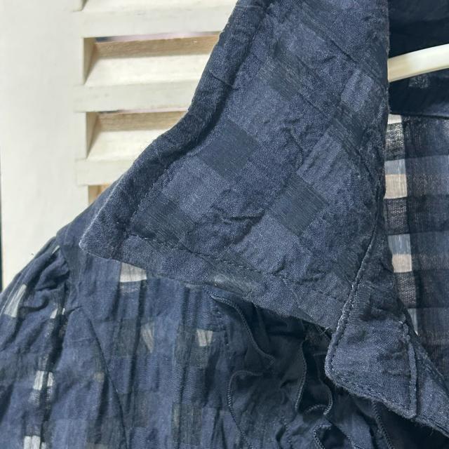 M'S GRACY フリル チェック柄 ブラウス ロングシャツ 40 < ブランド M'S GRACY フリル チェック柄 ブラウス ロングシャツ 40 < ブランドの