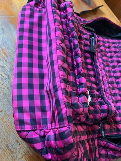 ノートPC収容可 ピンク色ハートキルディン模様リュック バック 送料無料 < 女性ファッション ノートPC収容可 ピンク色ハートキルディン模様リュック バック 送料無料 < 女性ファッションの