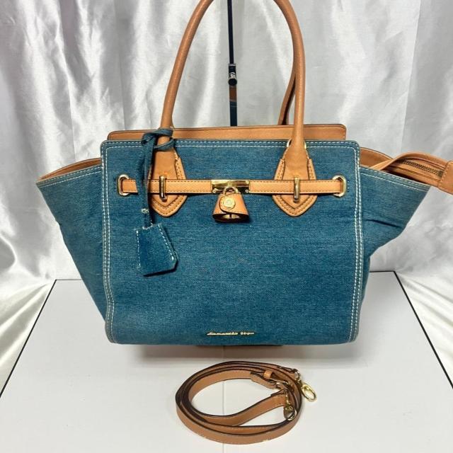 Samantha Vega サマンサベガ デニム ハンドバッグ 2WAY < ブランド Samantha Vega サマンサベガ デニム ハンドバッグ 2WAY < ブランドの