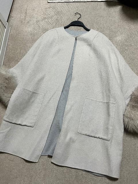 グレースコンチネンタル⭐︎フォックスファー付きポンチョ < ブランド グレースコンチネンタル⭐︎フォックスファー付きポンチョ < ブランドの