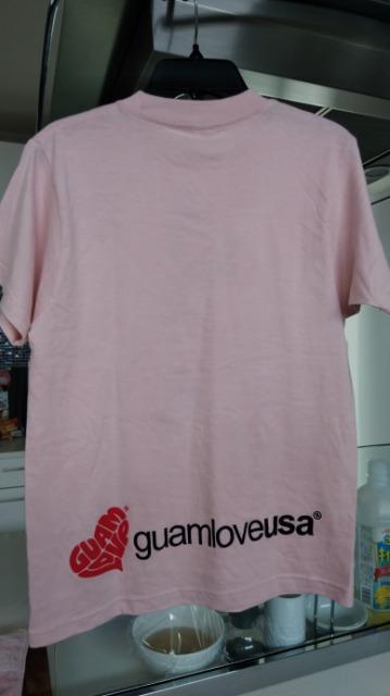 ピンクTシャツ 亀柄 Guamロゴいり Lサイズ < 女性ファッション  ピンクTシャツ 亀柄 Guamロゴいり Lサイズ < 女性ファッションの