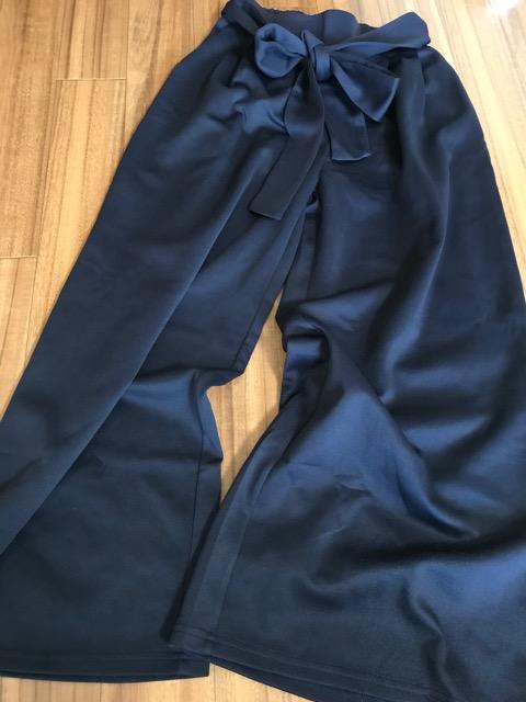 ☆新品未使用☆薄手ウエストゴムタック幅広ガウチヨパンツ.L, < 女性ファッション  ☆新品未使用☆薄手ウエストゴムタック幅広ガウチヨパンツ.L,  < 女性ファッションの