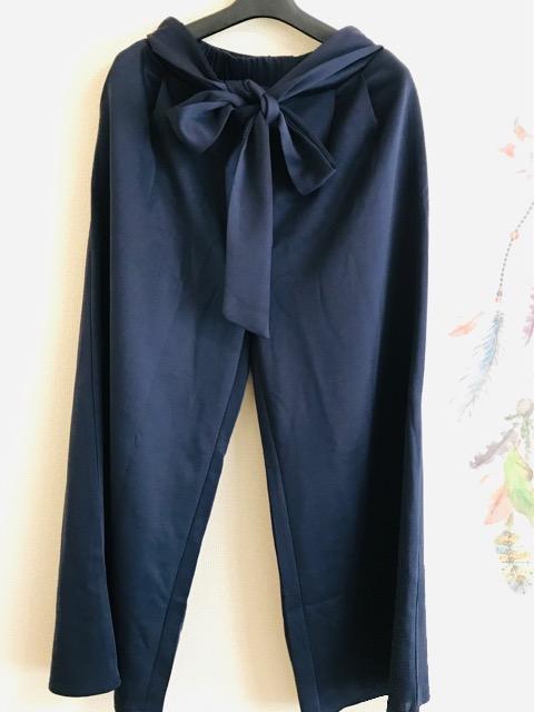 ☆新品未使用☆薄手ウエストゴムタック幅広ガウチヨパンツ.L, < 女性ファッション  ☆新品未使用☆薄手ウエストゴムタック幅広ガウチヨパンツ.L, < 女性ファッションの