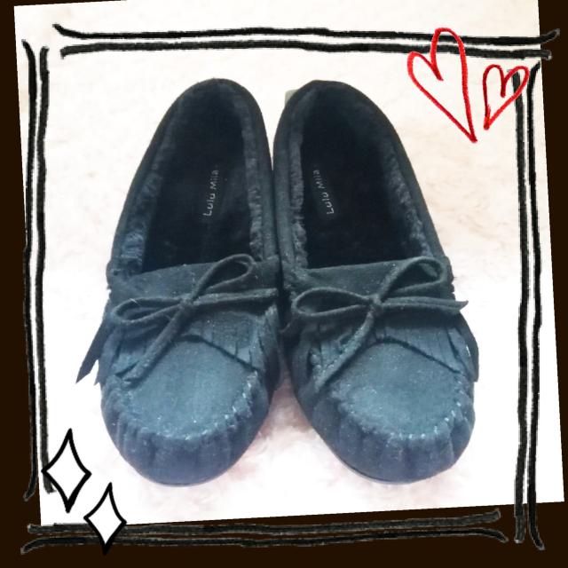 新品☆Lulu Miia*リボンモカシンムートンシューズ < 女性ファッション  新品☆Lulu Miia*リボンモカシンムートンシューズ < 女性ファッションの