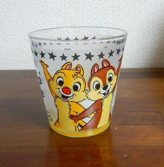 ◆desney チップとデール chip'n dale グラス レトロ ディズニー 中古品 < インテリア/ライフ  ◆desney チップとデール chip'n dale グラス レトロ ディズニー 中古品  < インテリア/ライフの
