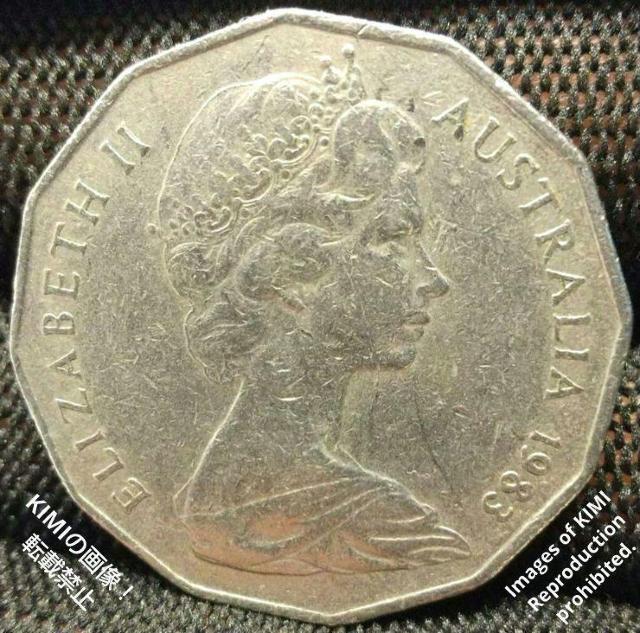 オーストラリア 50セント硬貨 コイン 1983 エリザベス二世 オーストラリア国章 古銭 エリザベス女王 Elizabeth < ホビー  オーストラリア 50セント硬貨 コイン 1983 エリザベス二世 オーストラリア国章 古銭 エリザベス女王 Elizabeth  < ホビーの