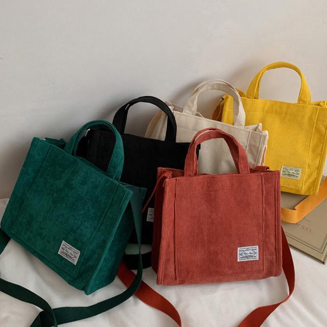 送料無料 新品 5カラー コーデュロイ ミニトートバッグ 3way < 女性ファッション  送料無料 新品 5カラー コーデュロイ ミニトートバッグ 3way  < 女性ファッションの