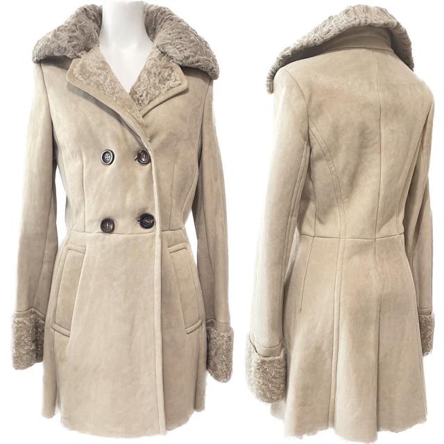 新品プラダPRADAムートンコート ベージュ #38 < ブランド 新品プラダPRADAムートンコート ベージュ #38 < ブランドの