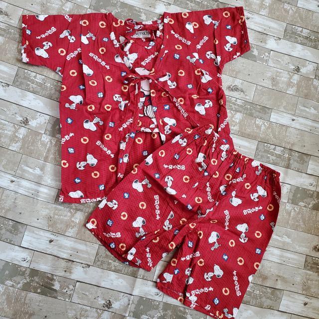 美品*スヌーピー*甚平*3点セット*金太郎インナー付*ワッペン*和柄*エンジ*キッズ*男女兼用*リップル*95 < キッズ/ベビー  美品*スヌーピー*甚平*3点セット*金太郎インナー付*ワッペン*和柄*エンジ*キッズ*男女兼用*リップル*95  < キッズ/ベビーの