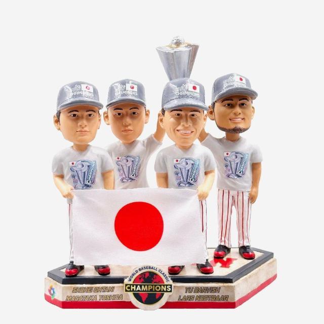 高騰中!入札困難品!123個限定完売品!2023年WBC侍ジャパン優勝シーン(優勝記念キャップ+Tシャツ着用)のボブルヘッド人形 < レジャー/スポーツ 高騰中!入札困難品!123個限定完売品!2023年WBC侍ジャパン優勝シーン(優勝記念キャップ+Tシャツ着用)のボブルヘッド人形 < レジャー/スポーツの