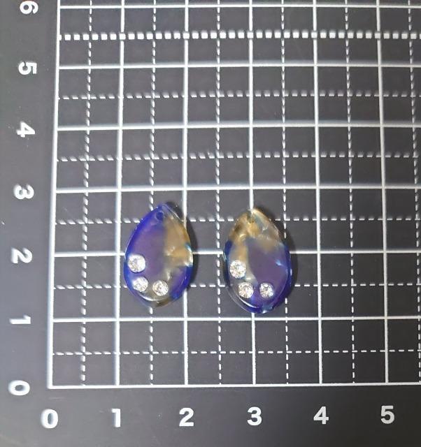 ★ハンドメイド素材★ストーン付きべっこう風チャーム・雫 < ペット/手芸/園芸 ★ハンドメイド素材★ストーン付きべっこう風チャーム・雫 < ペット/手芸/園芸の