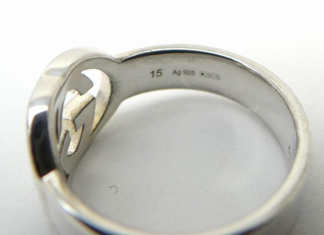 GUCCI グッチ インターロッキング リング 指輪 #15 SV925<USED>【送料無料】 < ブランド  GUCCI グッチ インターロッキング リング 指輪 #15 SV925<USED>【送料無料】 < ブランドの