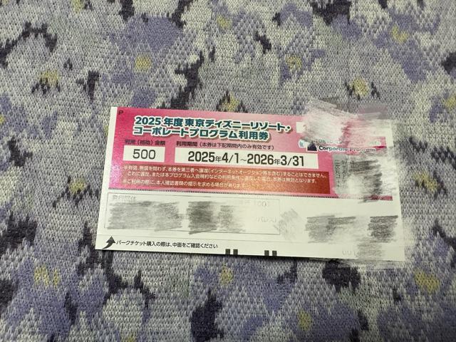 東京ディズニーリゾート コーポレートプログラム利用券 1枚 < チケット/金券  東京ディズニーリゾート コーポレートプログラム利用券 1枚  < チケット/金券の