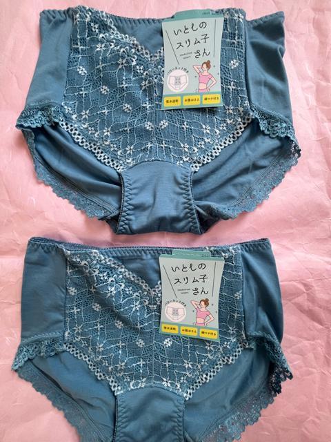 Mサイズ!2枚セット!お腹にパワーネットで!お腹押さえて!吸水速乾!綿マチ付き!エレガント!ガードル機能的ショーツ! < 女性ファッション  Mサイズ!2枚セット!お腹にパワーネットで!お腹押さえて!吸水速乾!綿マチ付き!エレガント!ガードル機能的ショーツ! < 女性ファッションの