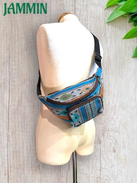 織り柄ウエストバッグ ボディバッグ アジアン 男女兼用 エスニック ヒッピー < 男性ファッション  織り柄ウエストバッグ ボディバッグ アジアン 男女兼用 エスニック ヒッピー < 男性ファッションの