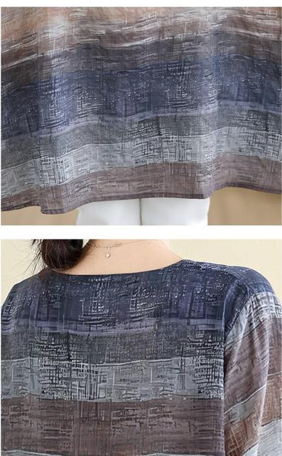 ひざ丈 ワンピース ボーダー柄 グレーブラウン系 大きいサイズ < 女性ファッション  ひざ丈 ワンピース ボーダー柄 グレーブラウン系 大きいサイズ < 女性ファッションの