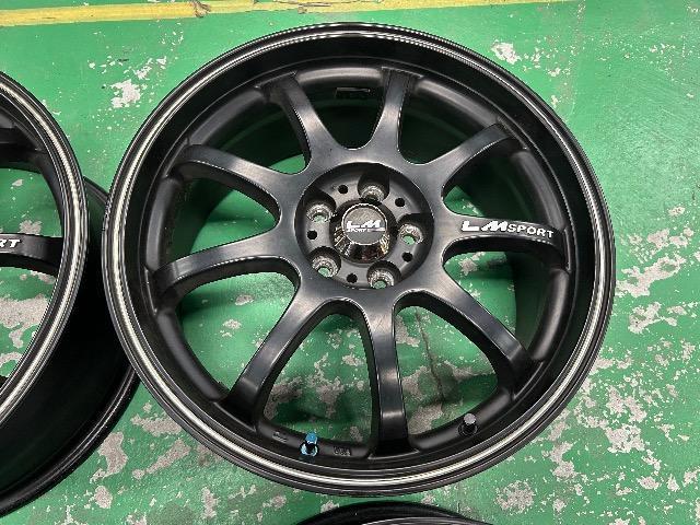 8072111)ウェッズLMスポーツ4本30プリウス取り外し17インチPCD100-5Hマットブラックラインポリッシュ送料無料 < 自動車/バイク 8072111)ウェッズLMスポーツ4本30プリウス取り外し17インチPCD100-5Hマットブラックラインポリッシュ送料無料 < 自動車/バイク