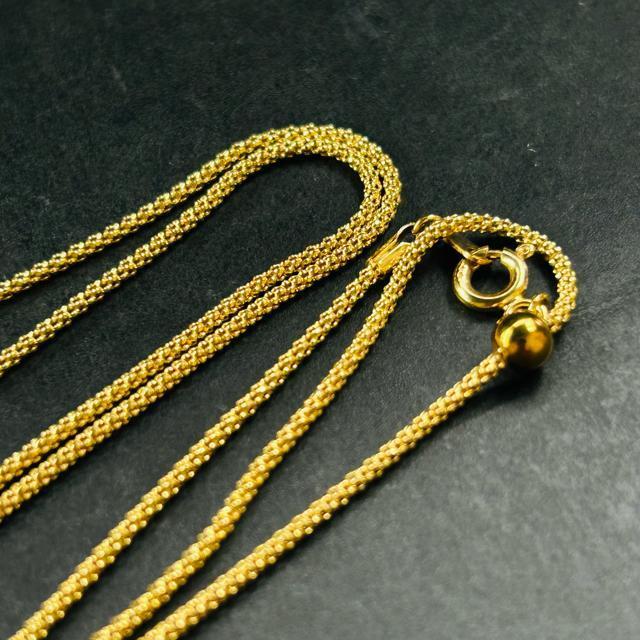 k18 750 ITALY  ネックレス  18金 アジャスター 約50cm 4.3g デザインネックレス ゴールド < 女性アクセサリー/時計  k18 750 ITALY  ネックレス  18金 アジャスター 約50cm 4.3g デザインネックレス ゴールド < 女性アクセサリー/時計の