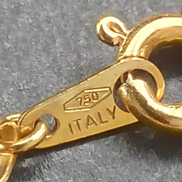 k18 750 ITALY  ネックレス  18金 アジャスター 約50cm 4.3g デザインネックレス ゴールド < 女性アクセサリー/時計  k18 750 ITALY  ネックレス  18金 アジャスター 約50cm 4.3g デザインネックレス ゴールド < 女性アクセサリー/時計の