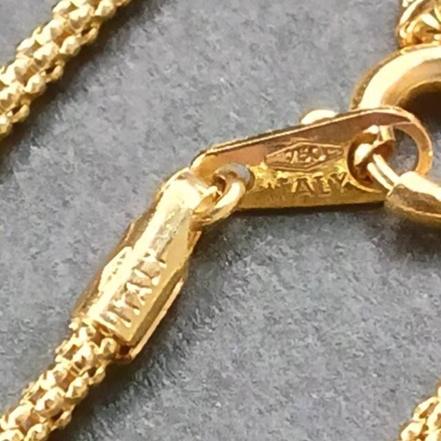 k18 750 ITALY  ネックレス  18金 アジャスター 約50cm 4.3g デザインネックレス ゴールド < 女性アクセサリー/時計  k18 750 ITALY  ネックレス  18金 アジャスター 約50cm 4.3g デザインネックレス ゴールド < 女性アクセサリー/時計の