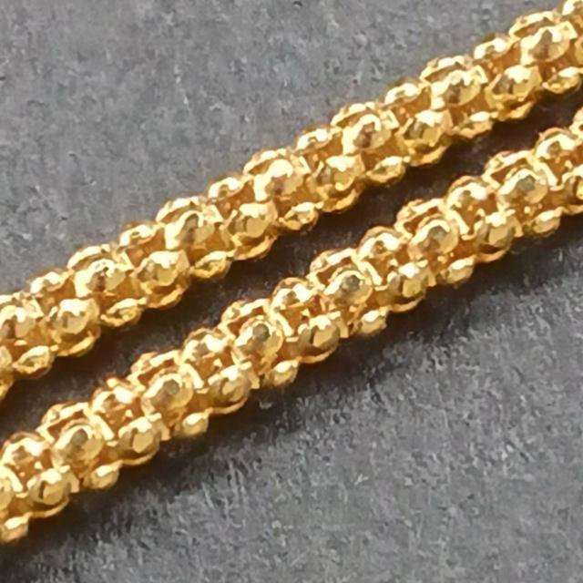 k18 750 ITALY  ネックレス  18金 アジャスター 約50cm 4.3g デザインネックレス ゴールド < 女性アクセサリー/時計  k18 750 ITALY  ネックレス  18金 アジャスター 約50cm 4.3g デザインネックレス ゴールド < 女性アクセサリー/時計の