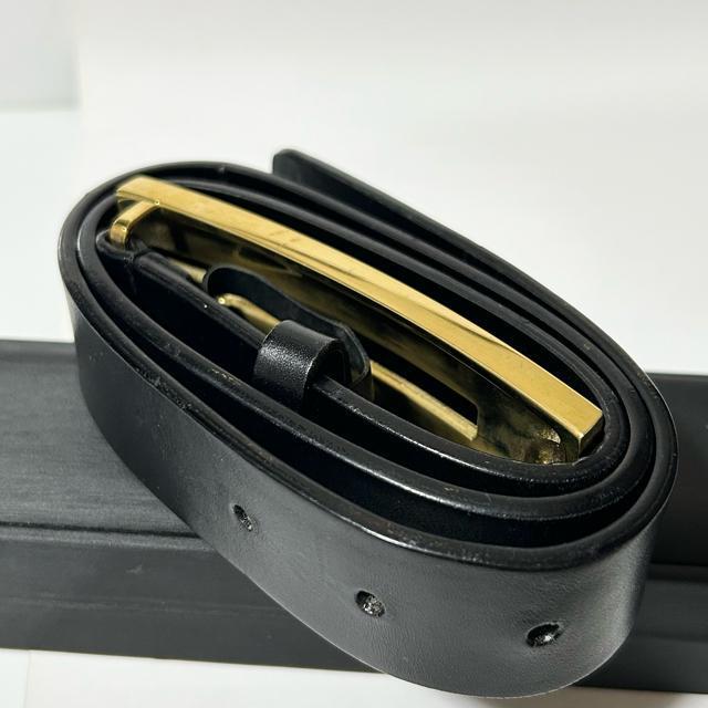 GUCCI �O�b�` ���U�[ �x���g 70/28 036�E2194�E1346�E8 �u���b�N �S�[���h �x���g �� �u�����h�� 