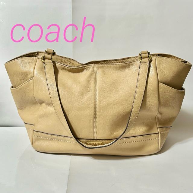 COACH �R�[�` F23284 ���U�[ �n���h�o�b�O �g�[�g �V�����_�[�o�b�O ���|�� ���f�B�[�X �x�[�W��  �� �u�����h�� 