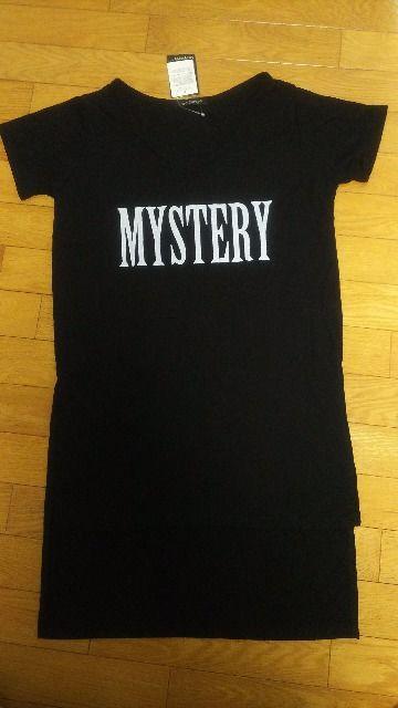 後ろロング★横スリットロゴT★L < 女性ファッション  後ろロング★横スリットロゴT★L  < 女性ファッションの