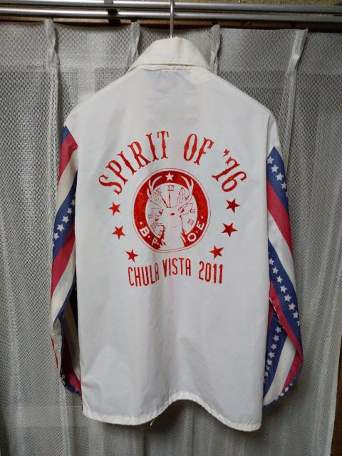 古着 ヴィンテージ Pla-Jac ナイロン コーチジャケット Sサイズ  白 星条旗 USA製 < 男性ファッション  古着 ヴィンテージ Pla-Jac ナイロン コーチジャケット Sサイズ  白 星条旗 USA製 < 男性ファッションの