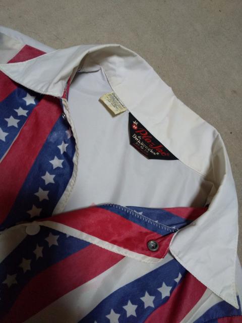 古着 ヴィンテージ Pla-Jac ナイロン コーチジャケット Sサイズ  白 星条旗 USA製 < 男性ファッション  古着 ヴィンテージ Pla-Jac ナイロン コーチジャケット Sサイズ  白 星条旗 USA製 < 男性ファッションの