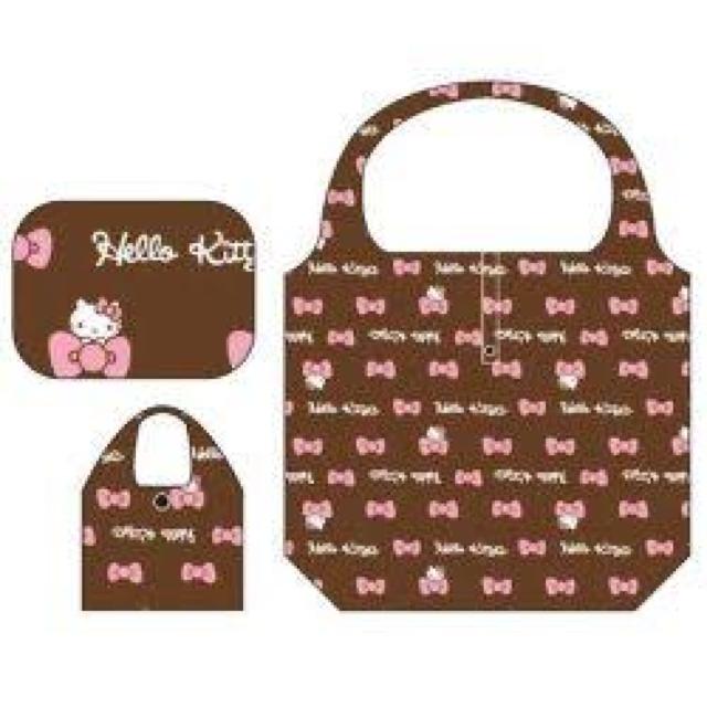 【キティ】可愛い♪折りたたみショッピング エコバッグ ブラウン < 女性ファッション 【キティ】可愛い♪折りたたみショッピング エコバッグ ブラウン < 女性ファッションの