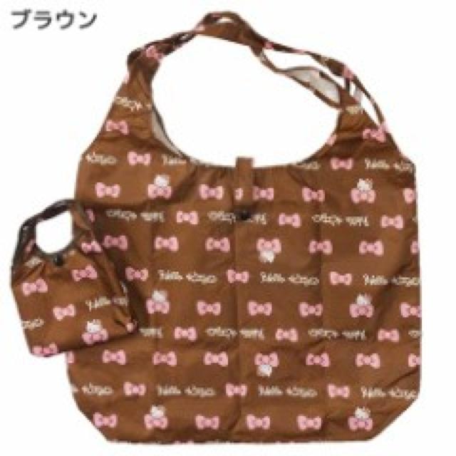 【キティ】可愛い♪折りたたみショッピング エコバッグ ブラウン < 女性ファッション 【キティ】可愛い♪折りたたみショッピング エコバッグ ブラウン < 女性ファッションの