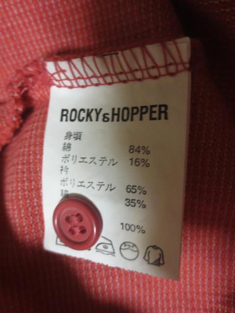 ROCKY HOPPER イワトビペンギン 綿×ポリエステル 長袖 ポロシャツ M < レジャー/スポーツ ROCKY HOPPER イワトビペンギン 綿×ポリエステル 長袖 ポロシャツ M < レジャー/スポーツの