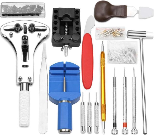 時計工具 時計修理 電池交換 腕時計ベルト調整 バンド調整 時計道具セット 時計用工具  腕時計修理工具キット (147点セット) < ペット/手芸/園芸  時計工具 時計修理 電池交換 腕時計ベルト調整 バンド調整 時計道具セット 時計用工具  腕時計修理工具キット (147点セット) < ペット/手芸/園芸の