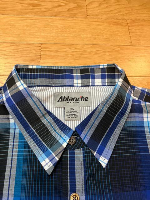 Ablanche NEWYORK  アバランチ  ハンサムチェック  半袖シャツ サイズ XXL位 < 男性ファッション  Ablanche NEWYORK  アバランチ  ハンサムチェック  半袖シャツ サイズ XXL位 < 男性ファッションの