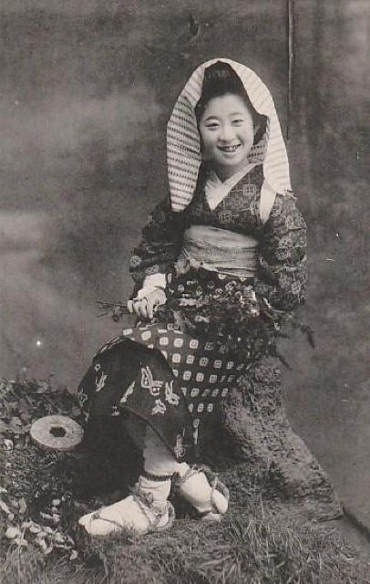 京都 大原女 戦前絵はがき 4種【F-51】 < ホビー 京都 大原女 戦前絵はがき 4種【F-51】 < ホビーの