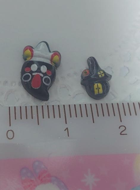 ★ハンドメイド素材★ミニミニお化け3個&プチ家4個セット・ハロウィン < 香水/コスメ/ネイル  ★ハンドメイド素材★ミニミニお化け3個&プチ家4個セット・ハロウィン < 香水/コスメ/ネイルの