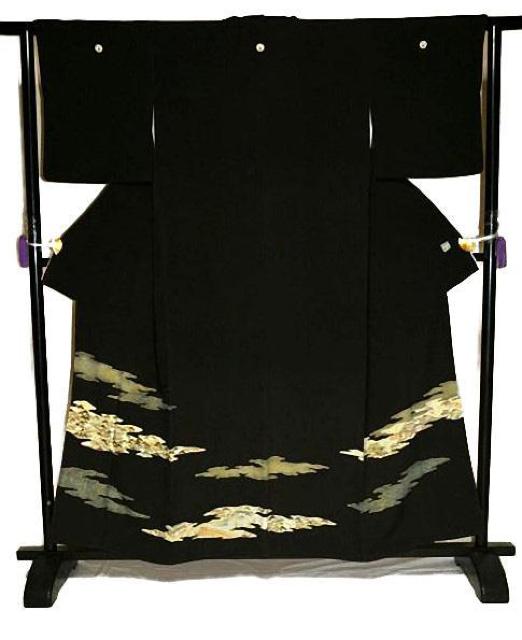 黒留袖 最高峰 新品同様 染繍美術 大彦 金彩 シシュウ 比翼付 身丈157.5cm 裄61.5cm クリーニング済 T3644 < 女性ファッション  黒留袖 最高峰 新品同様 染繍美術 大彦 金彩 シシュウ 比翼付 身丈157.5cm 裄61.5cm クリーニング済 T3644 < 女性ファッションの