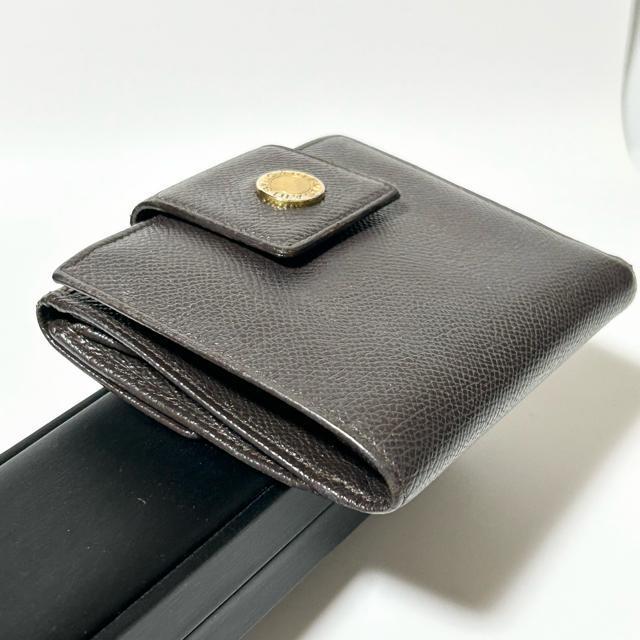 BVLGARI ブルガリ レザー 二つ折り 財布 レディース メンズ ブラウン < ブランド  BVLGARI ブルガリ レザー 二つ折り 財布 レディース メンズ ブラウン < ブランドの