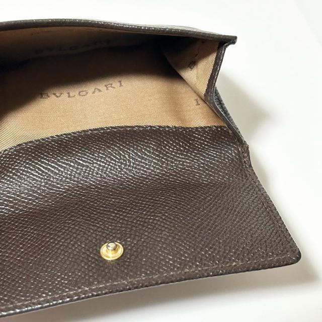 BVLGARI ブルガリ レザー 二つ折り 財布 レディース メンズ ブラウン < ブランド  BVLGARI ブルガリ レザー 二つ折り 財布 レディース メンズ ブラウン < ブランドの